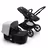 Bugaboo Fox 3 bassinet and seat stroller black base, midnight black fabrics, misty white sun canopy - Thumbnail Slide 5 of 9