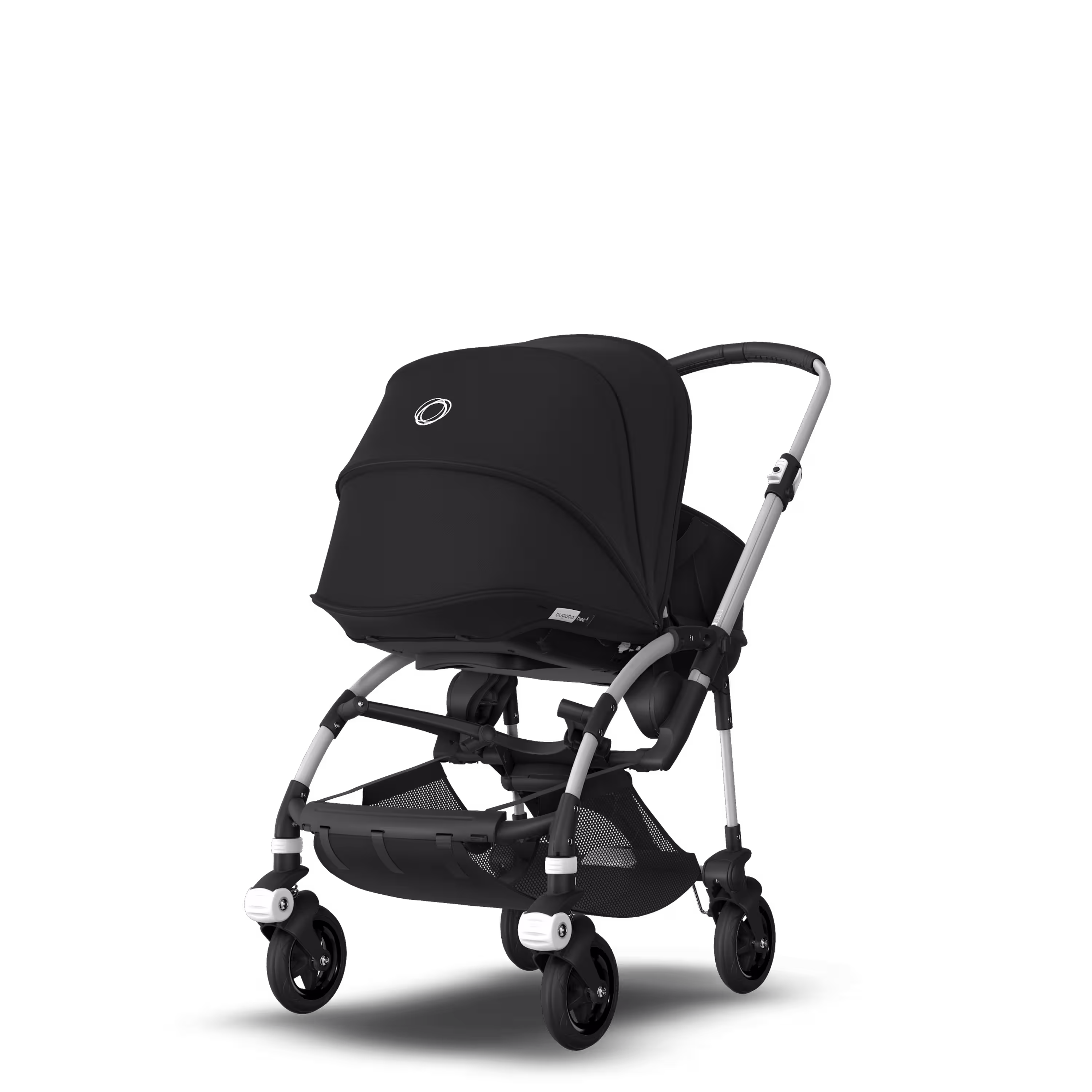 Bugaboo Bee 5 seat and bassinet stroller black sun canopy, black fabrics, aluminium base - Main Modal Image Slide 5 of 6
