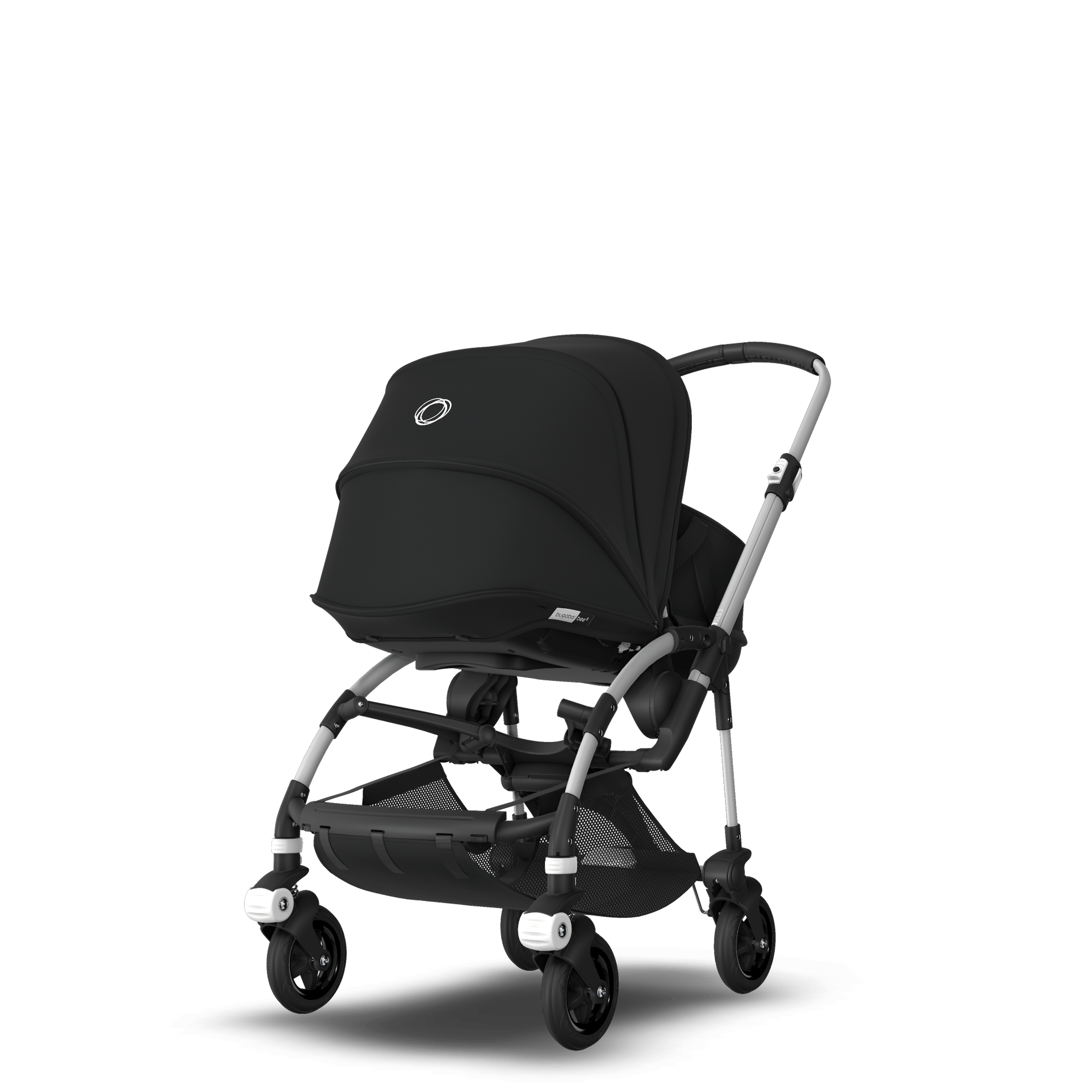Bugaboo Bee 5 seat and bassinet stroller black sun canopy, black fabrics, aluminium base - Thumbnail Slide 5 of 6