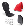 Refurbished Bugaboo Ant style set complete BLACK-NEON RED - Thumbnail Slide 7 of 7