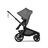 Bugaboo Kangaroo 2-in-1 pram black base, moon grey fabrics, moon grey sun canopy - Thumbnail Slide 4 of 18