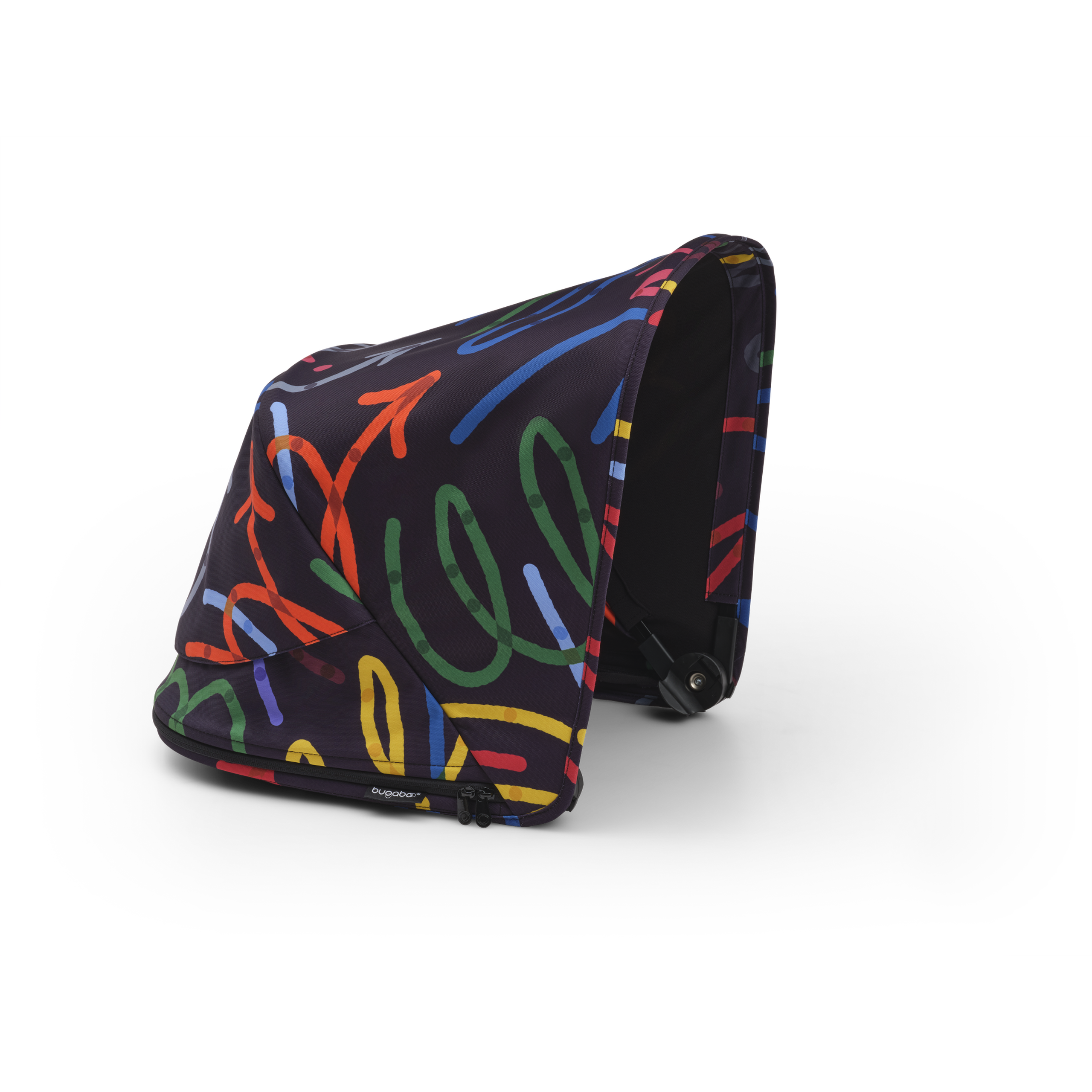 Bugaboo Fox 3 sun canopy Art of Discovery DARK BLUE  - Thumbnail Slide 1 of 6