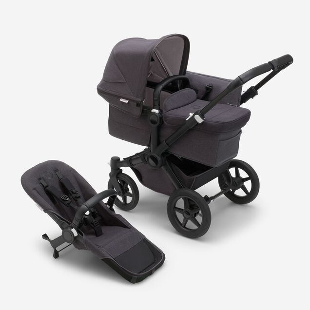 Refurbished Bugaboo Donkey 5 Mineral Mono complete RW fabric US BLACK/WASHED BLACK - Main Image Slide 6 of 6