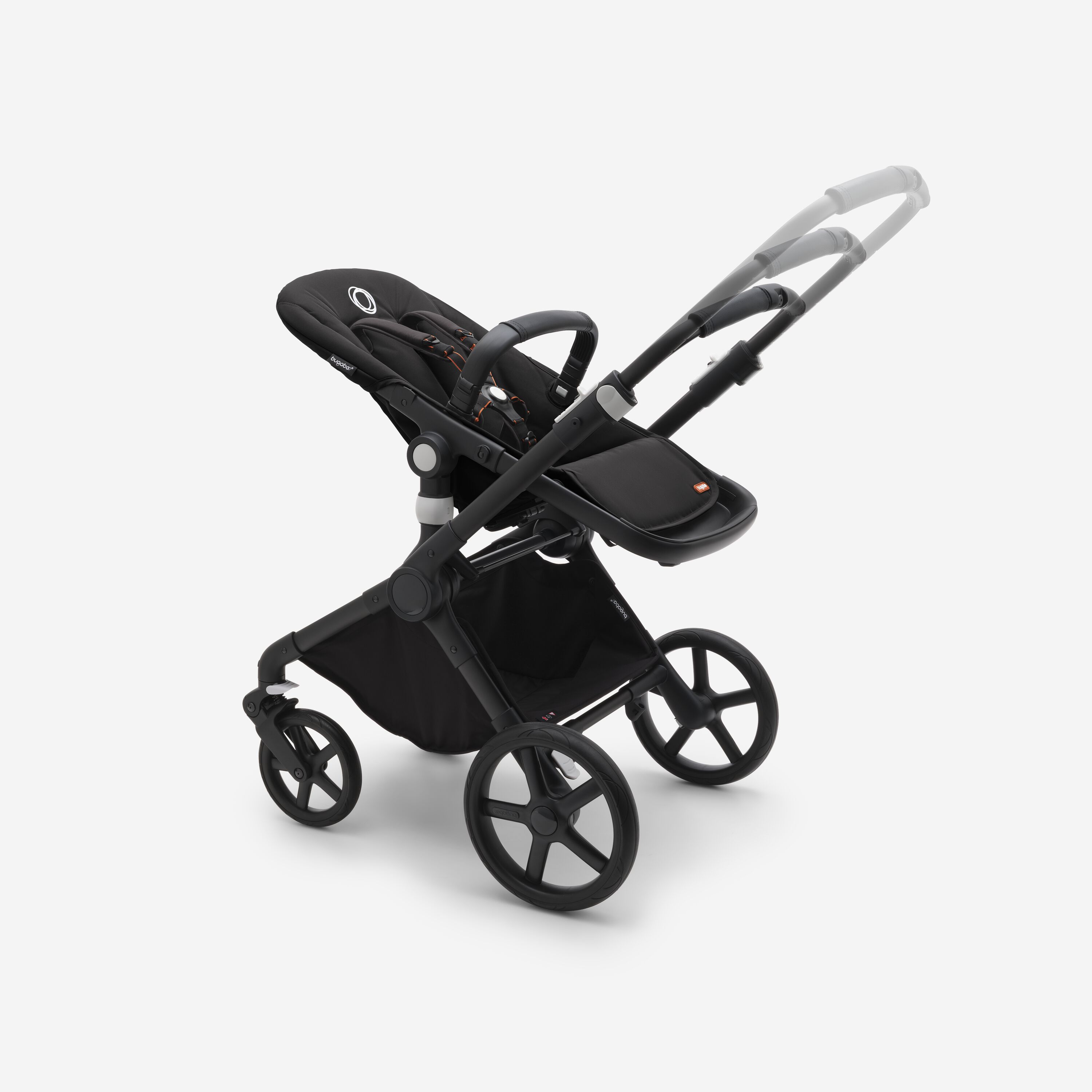 Bugaboo Fox Cub 2-in-1 stroller black base, stormy blue fabrics, stormy blue sun canopy - Main Modal Image Slide 5 of 12