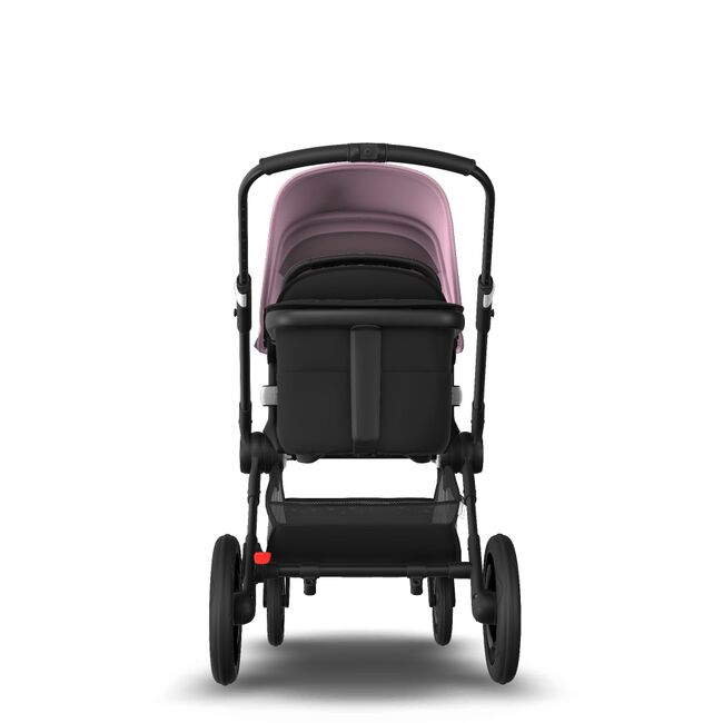 Fox 2 Seat and Bassinet Stroller Soft Pink sun canopy, Black style set, Black chassis - Main Image Slide 4 of 8