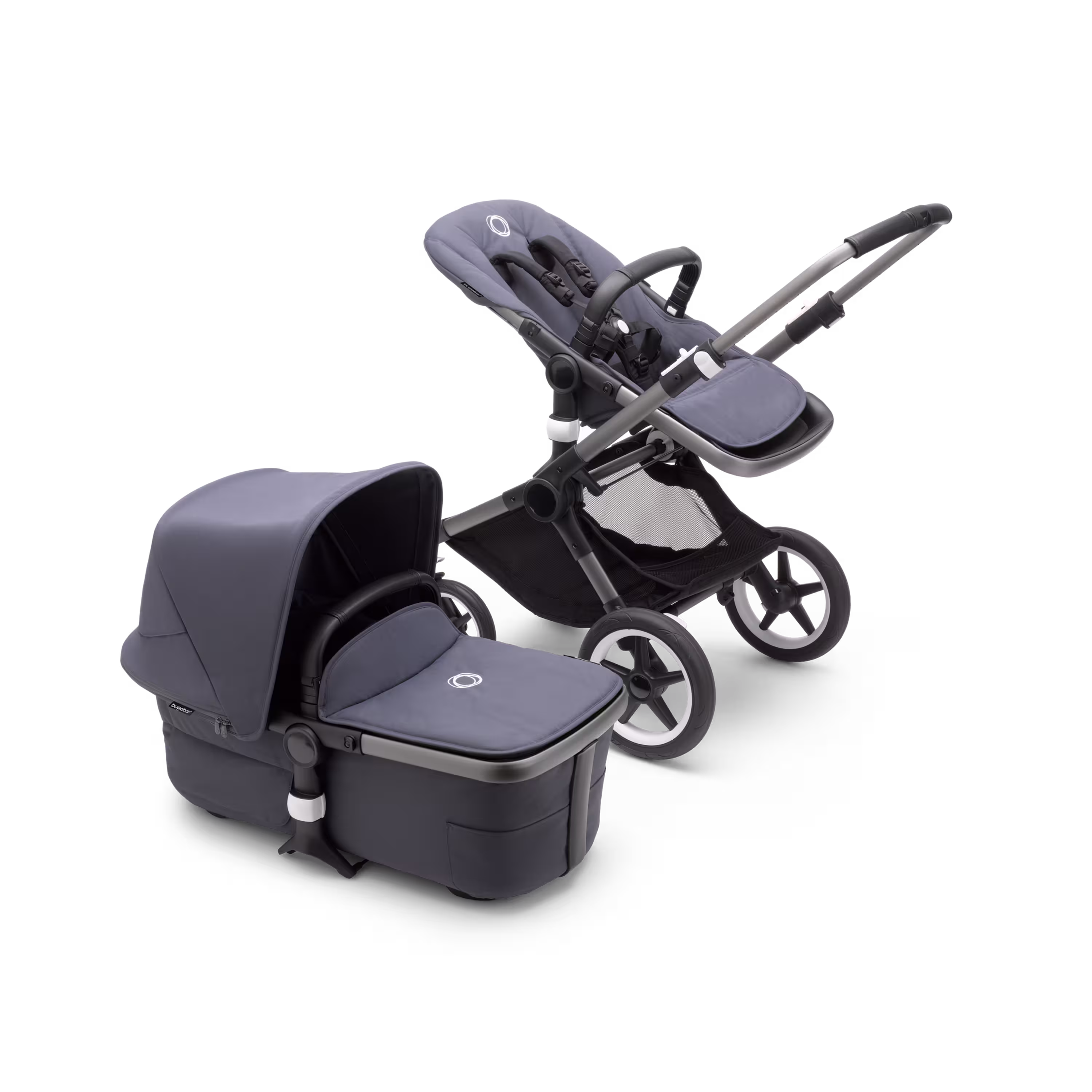 Refurbished Bugaboo Fox 3 complete UK GRAPHITE/STORMY BLUE-STORMY BLUE - Main Modal Image Slide 1 of 7