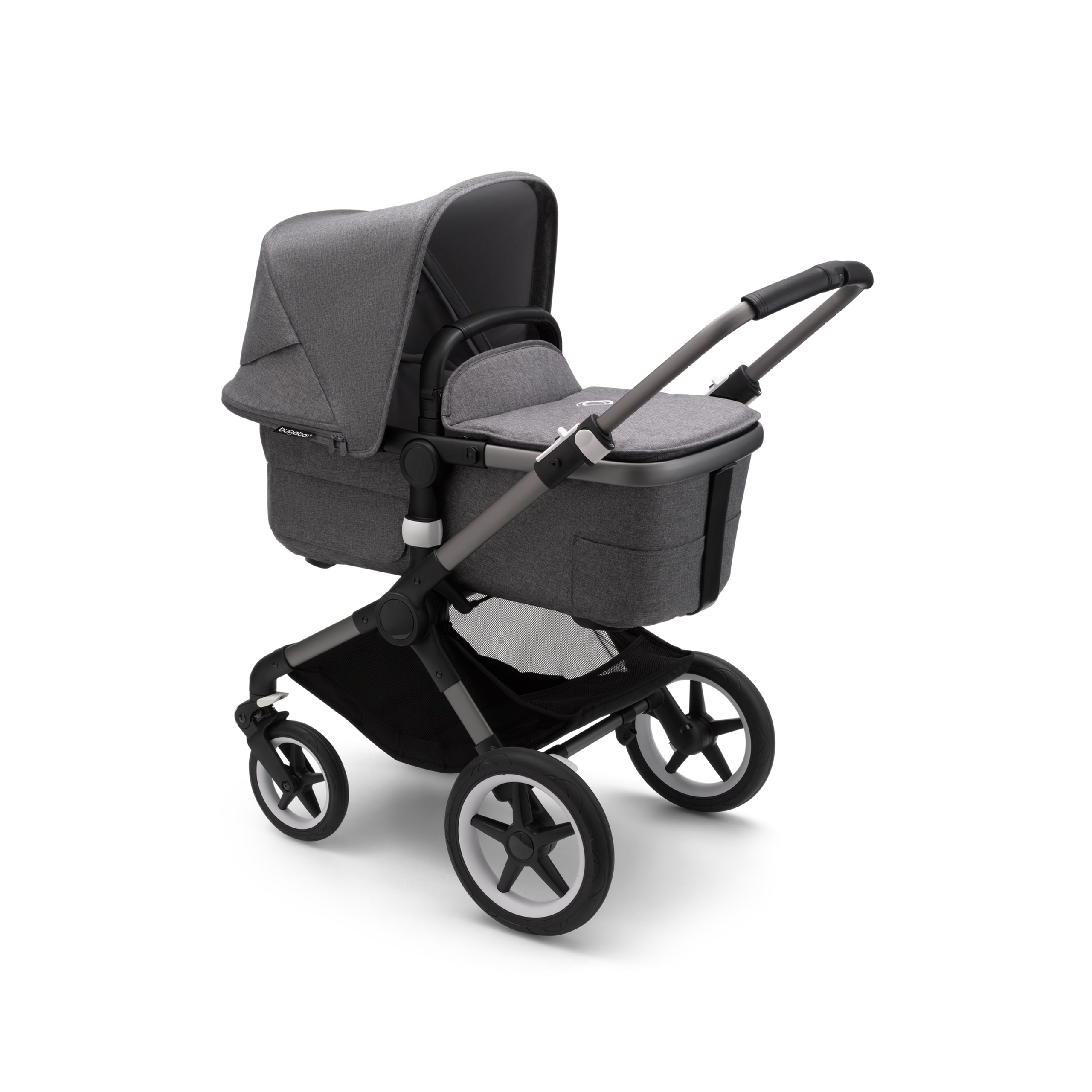 Refurbished Bugaboo Fox 3 complete UK GRAPHITE/GREY MELANGE-GREY MELANGE - Thumbnail Slide 1 of 5