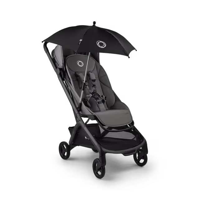 Bugaboo Butterfly 2 Plus travel stroller black base, heritage black fabrics, heritage black sun canopy - Main Image Slide 12 of 12