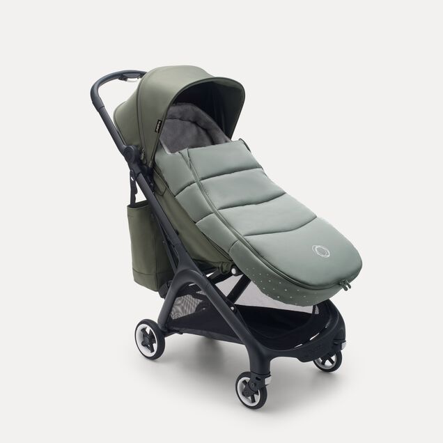 Bugaboo Butterfly travel stroller black base, stormy blue fabrics, stormy blue sun canopy - Main Image Slide 13 of 13