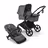 Bugaboo Cub 2-in-1 pushchair black base, forest green fabrics, forest green sun canopy - Thumbnail Slide 1 of 11