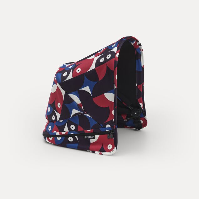 Bugaboo Donkey 5 sun canopy Animal Explorer RED/ BLUE - Main Image Slide 3 of 3