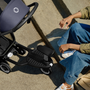 Bugaboo Butterfly seat stroller black base, stormy blue fabrics, stormy blue sun canopy - Thumbnail Modal Image Slide 13 of 14