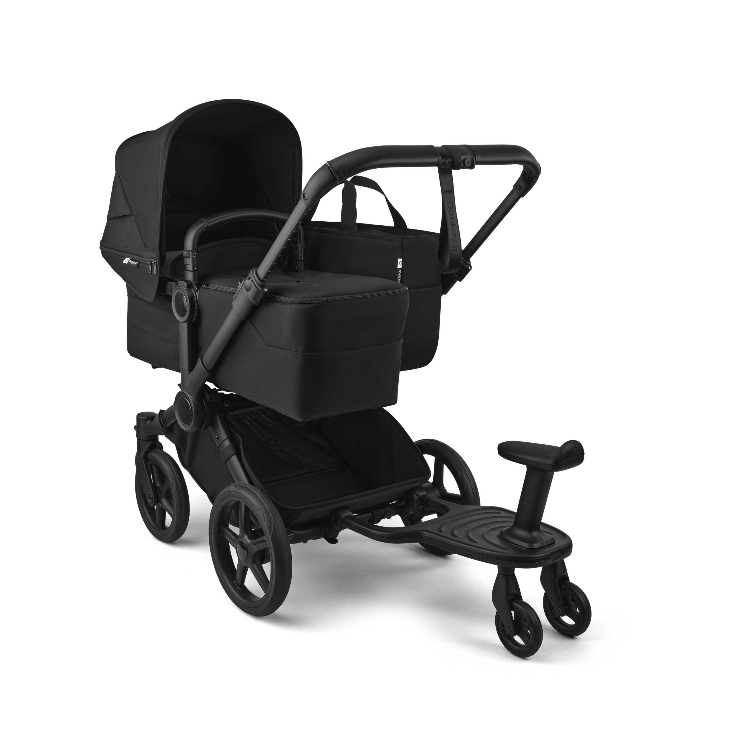 Bugaboo Donkey 6 2-in-1  pushchair black base, cocoa brown fabrics, cocoa brown sun canopy - Thumbnail Slide 9 of 9