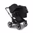 Bugaboo Donkey 5 Duo double stroller graphite base, midnight black fabrics, midnight black sun canopy - Thumbnail Slide 1 of 11