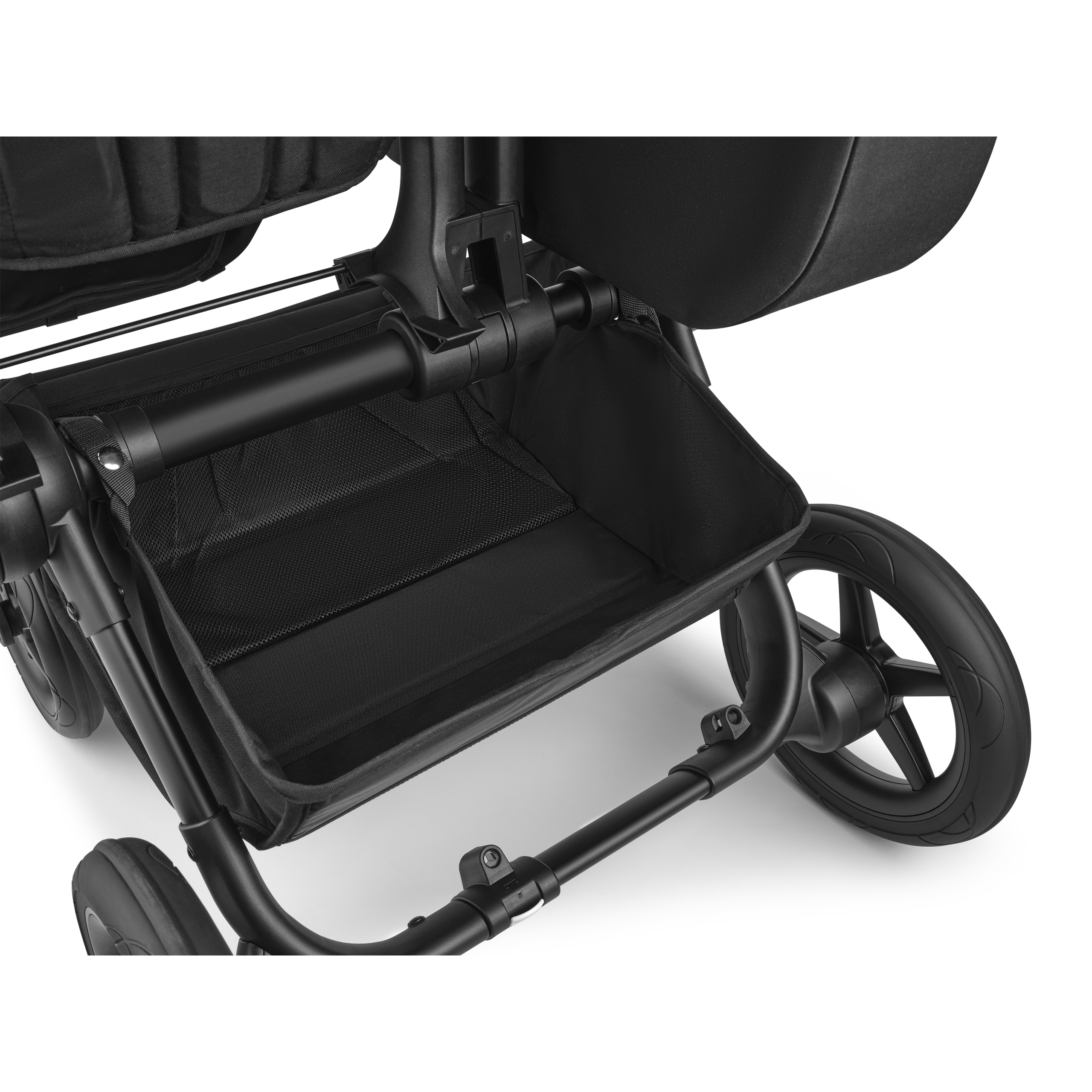 Bugaboo Donkey 5 Mono 2-in-1 stroller black base, midnight black fabrics, midnight black sun canopy - Thumbnail Slide 6 of 11