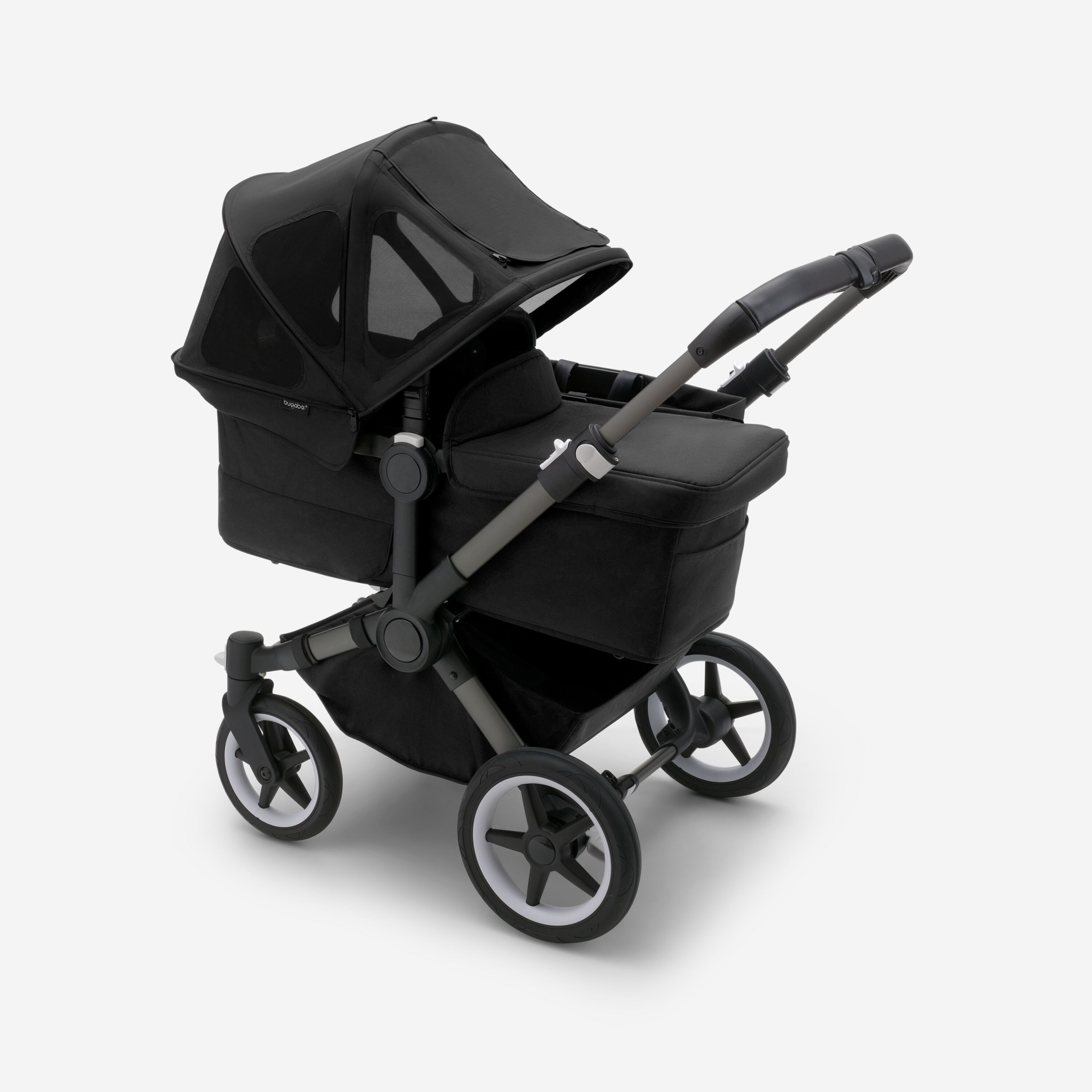 Bugaboo Donkey breezy sun canopy MIDNIGHT BLACK - Main Modal Image Slide 3 of 5