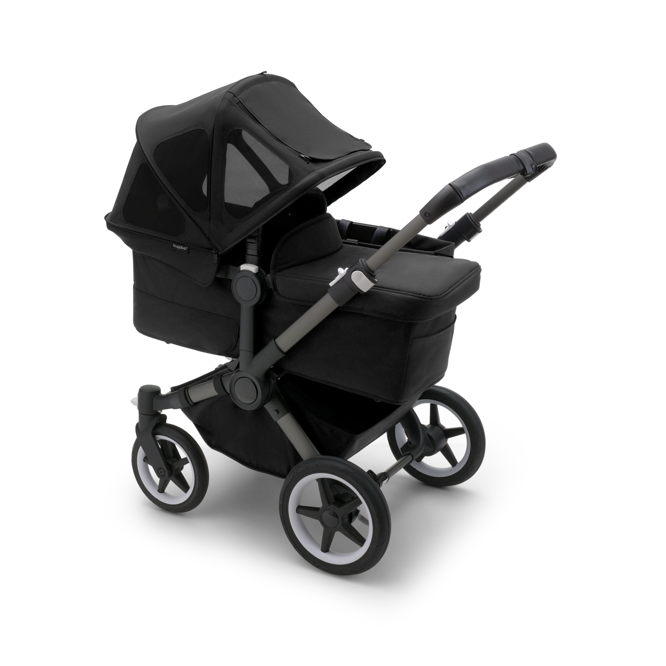 Bugaboo Donkey breezy sun canopy MIDNIGHT BLACK - Thumbnail Slide 3 of 5