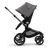 Refurbished Bugaboo Fox 5 bassinet and seat stroller graphite base, midnight black fabrics, grey melange sun canopy - Thumbnail Slide 3 of 10