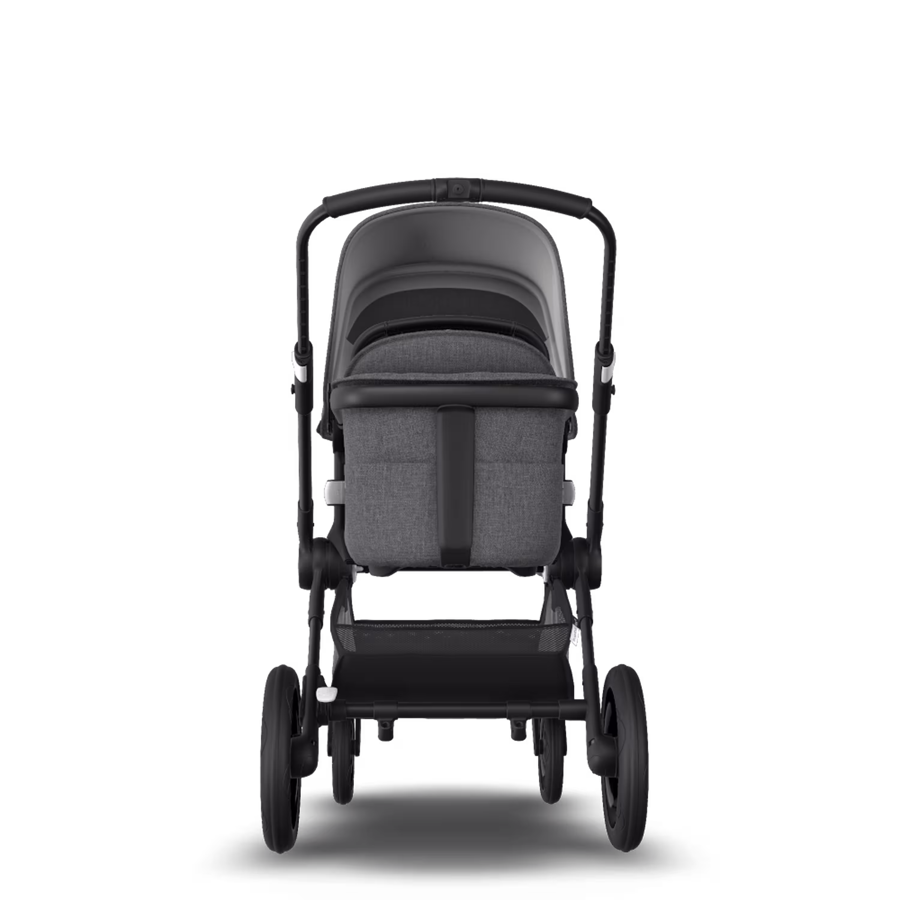 Bugaboo Fox 2 travel system grey melange (nr) sun canopy, grey melange fabrics, black base - Main Modal Image Slide 4 of 18