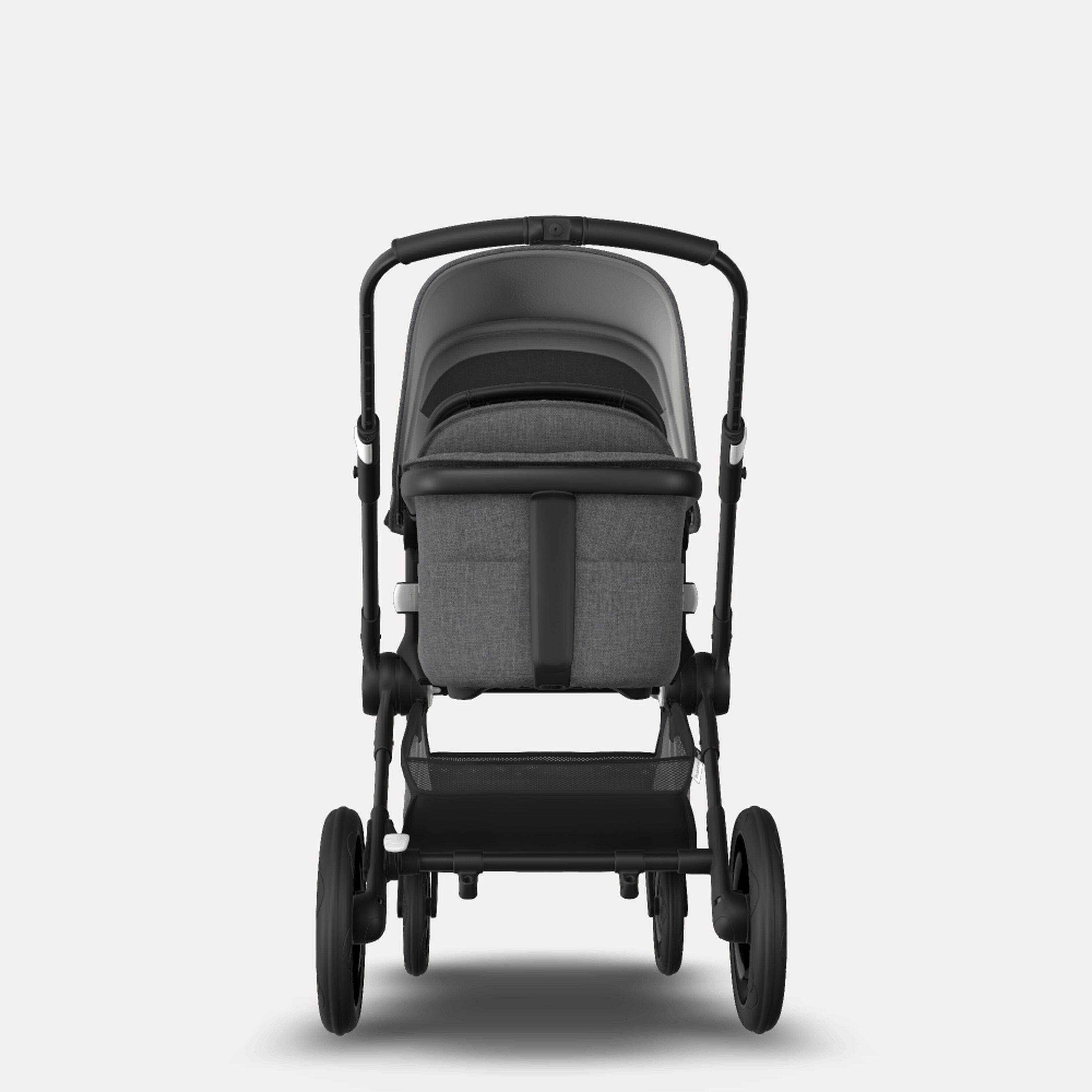 Bugaboo Fox 2 travel system grey melange (nr) sun canopy, grey melange fabrics, black base - Main Modal Image Slide 4 of 18