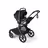 Bugaboo Kangaroo seat-only stroller black base, moon grey fabrics, moon grey sun canopy - Thumbnail Slide 10 of 11