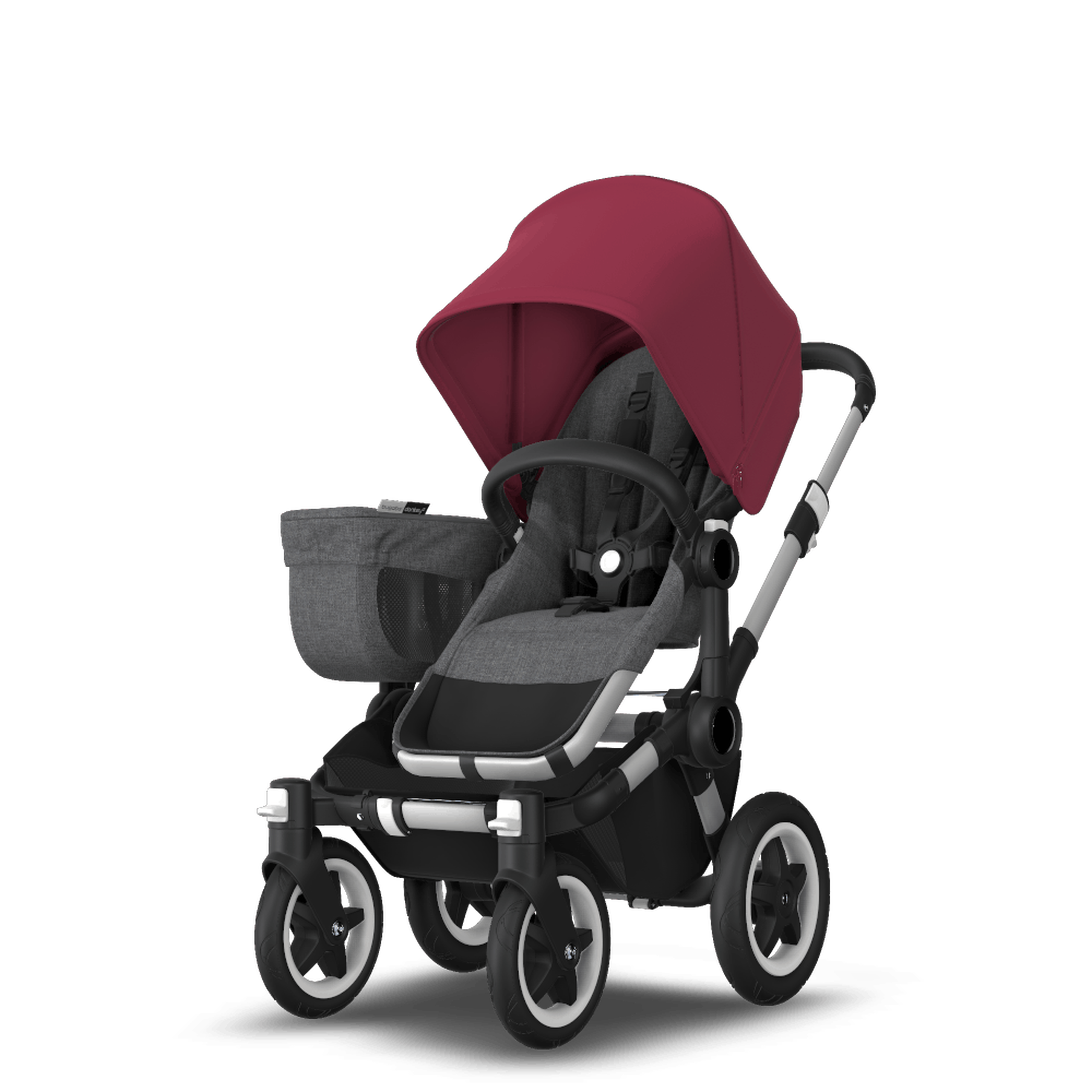 Bugaboo Donkey2 mono complete ASIA ALU/GREYM-RRED - Thumbnail Slide 1 of 6