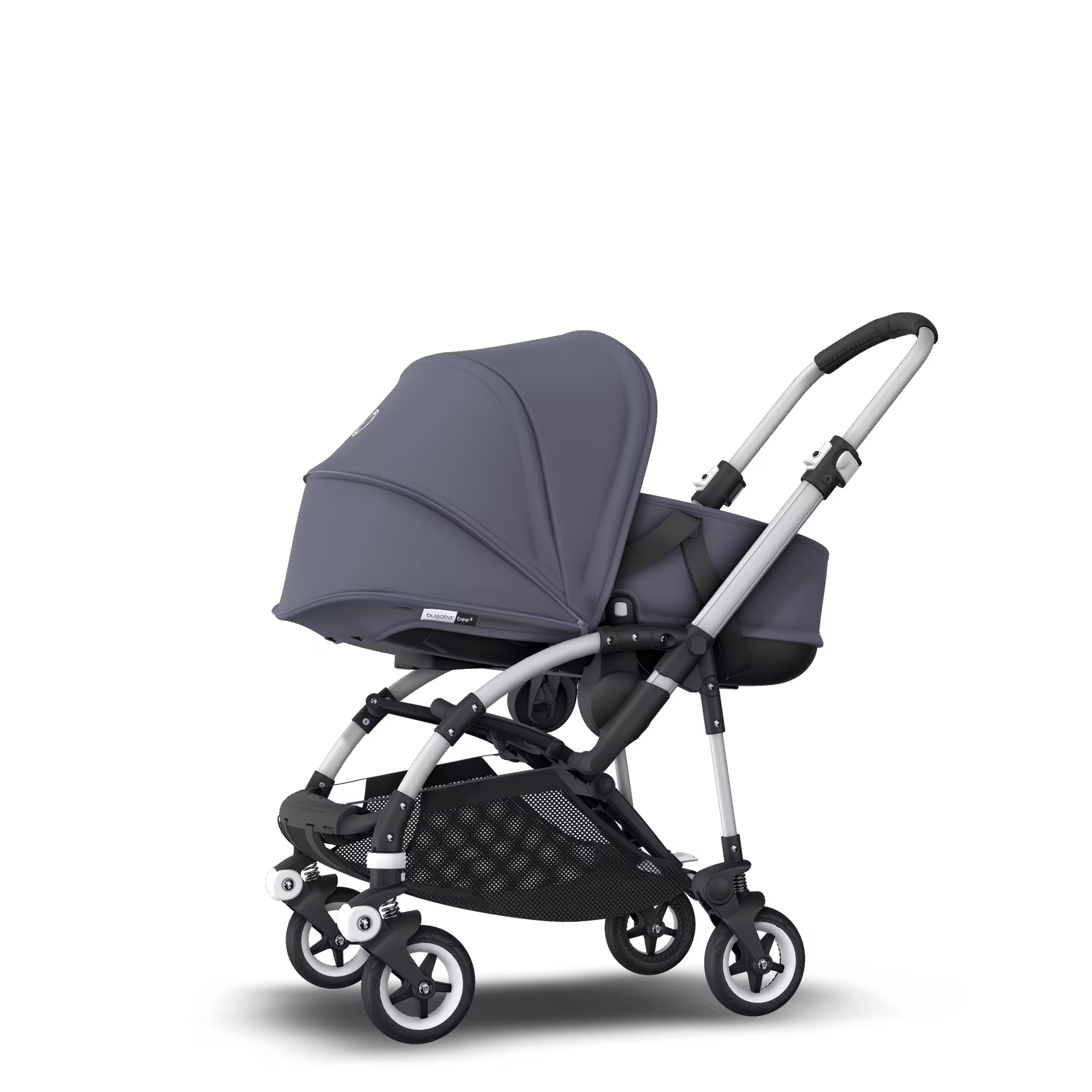 Bugaboo Bee 5 travel system steel blue sun canopy, steel blue fabrics, aluminium base - Main Modal Image Slide 3 of 15
