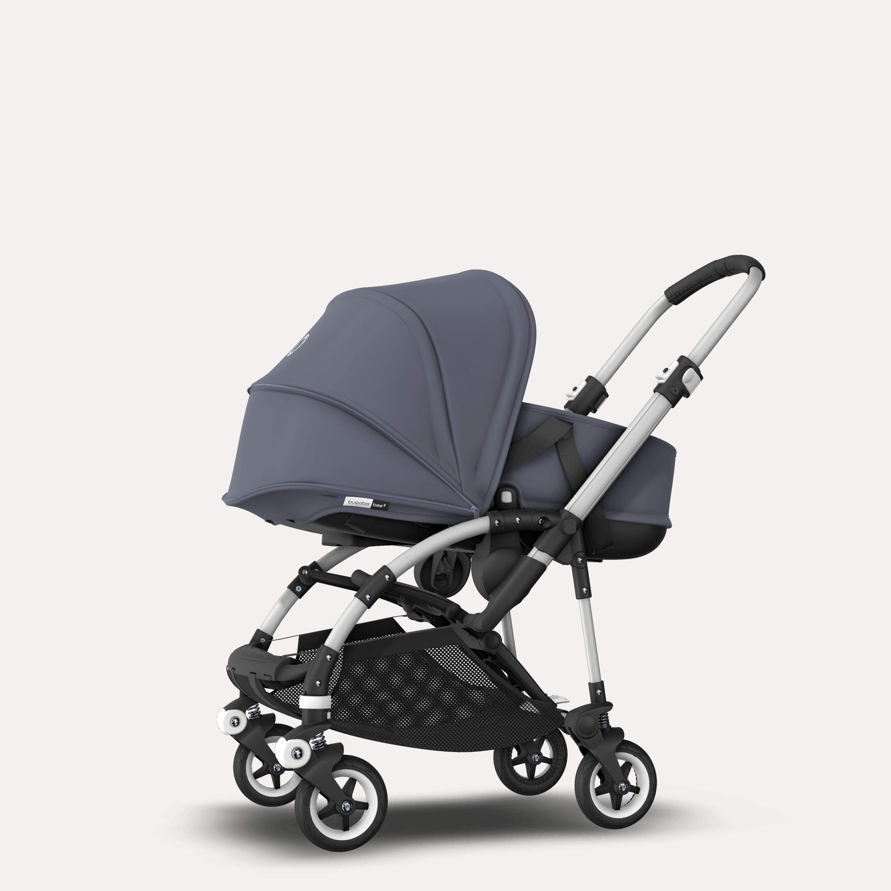 Bugaboo Bee 5 travel system steel blue sun canopy, steel blue fabrics, aluminium base - Main Modal Image Slide 3 of 15