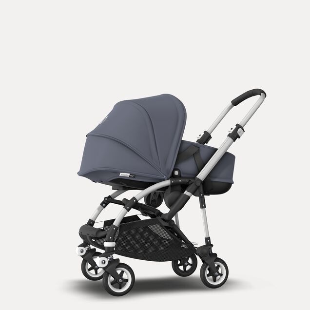 Bugaboo Bee 5 travel system steel blue sun canopy, steel blue fabrics, aluminium base - Main Image Slide 3 of 15