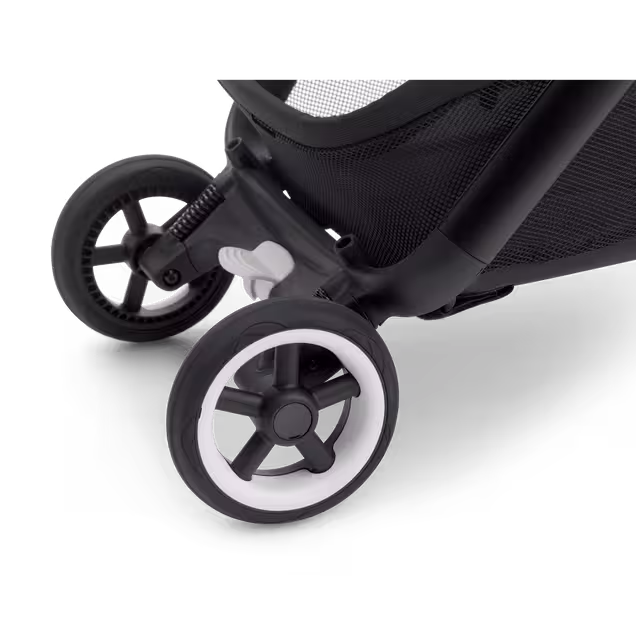 Bugaboo Butterfly travel stroller black base, dark cherry red fabrics, dark cherry red sun canopy - Main Image Slide 9 of 13