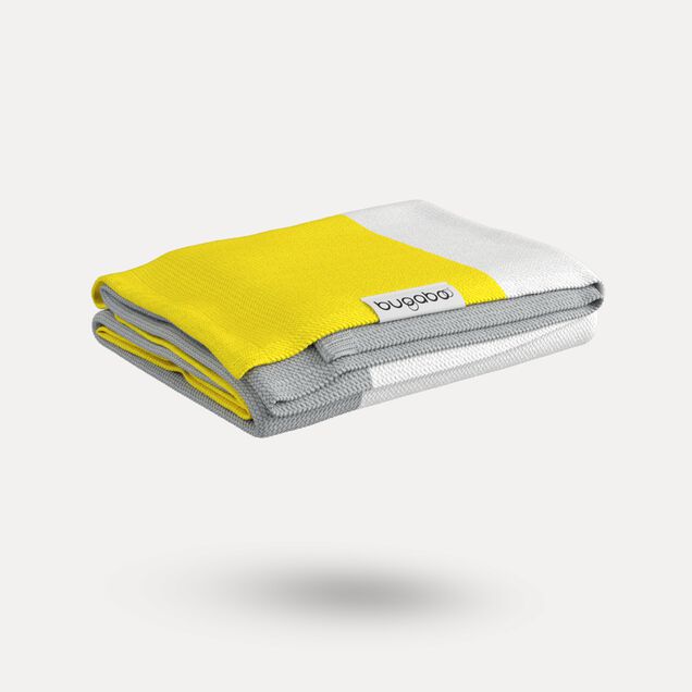 Bugaboo Light Cotton Blanket - BRIGHT YELLOW MULTI - Main Image Slide 3 of 10