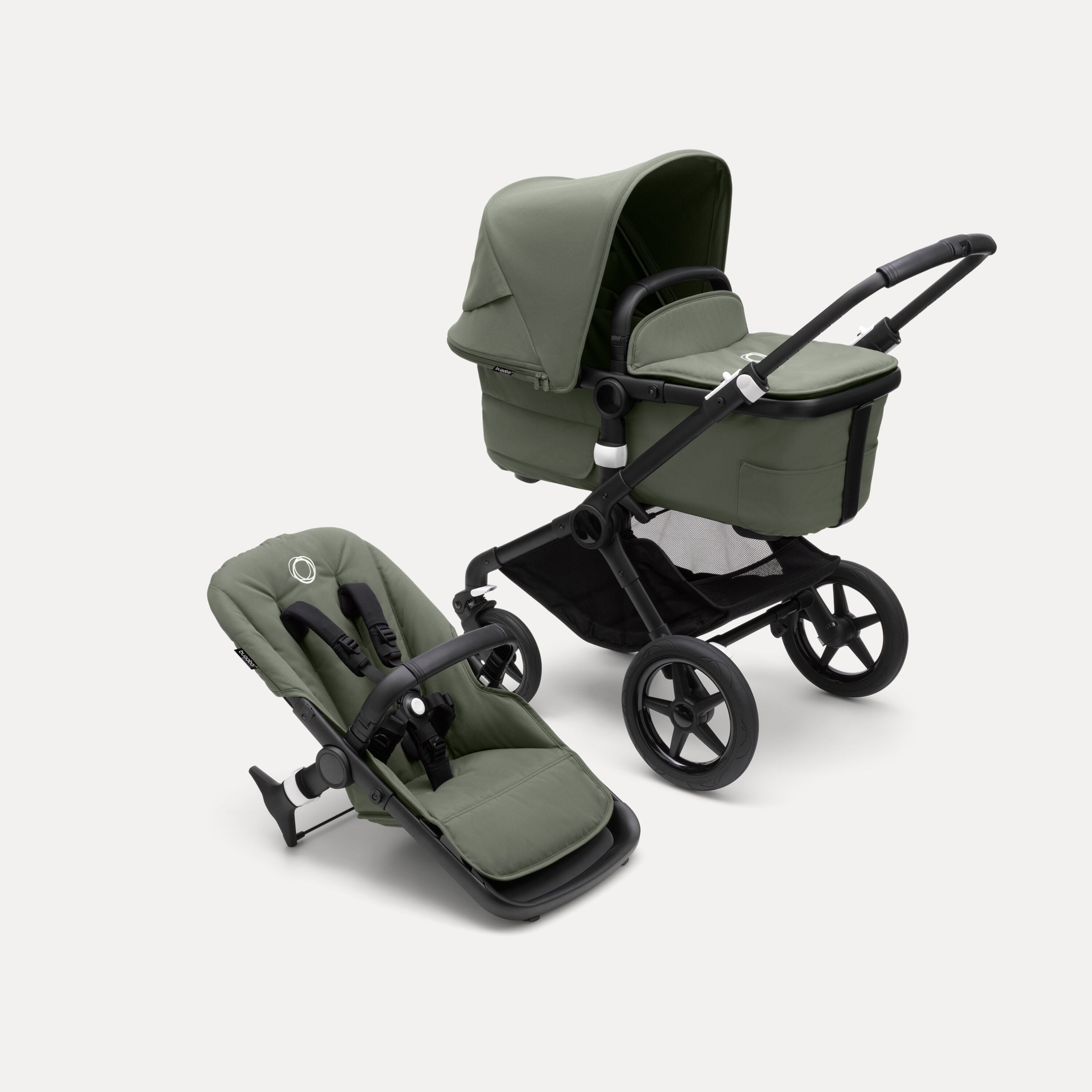 Bugaboo Fox 3 complete ASIA BLACK/FOREST GREEN-FOREST GREEN - Main Modal Image Slide 1 of 7