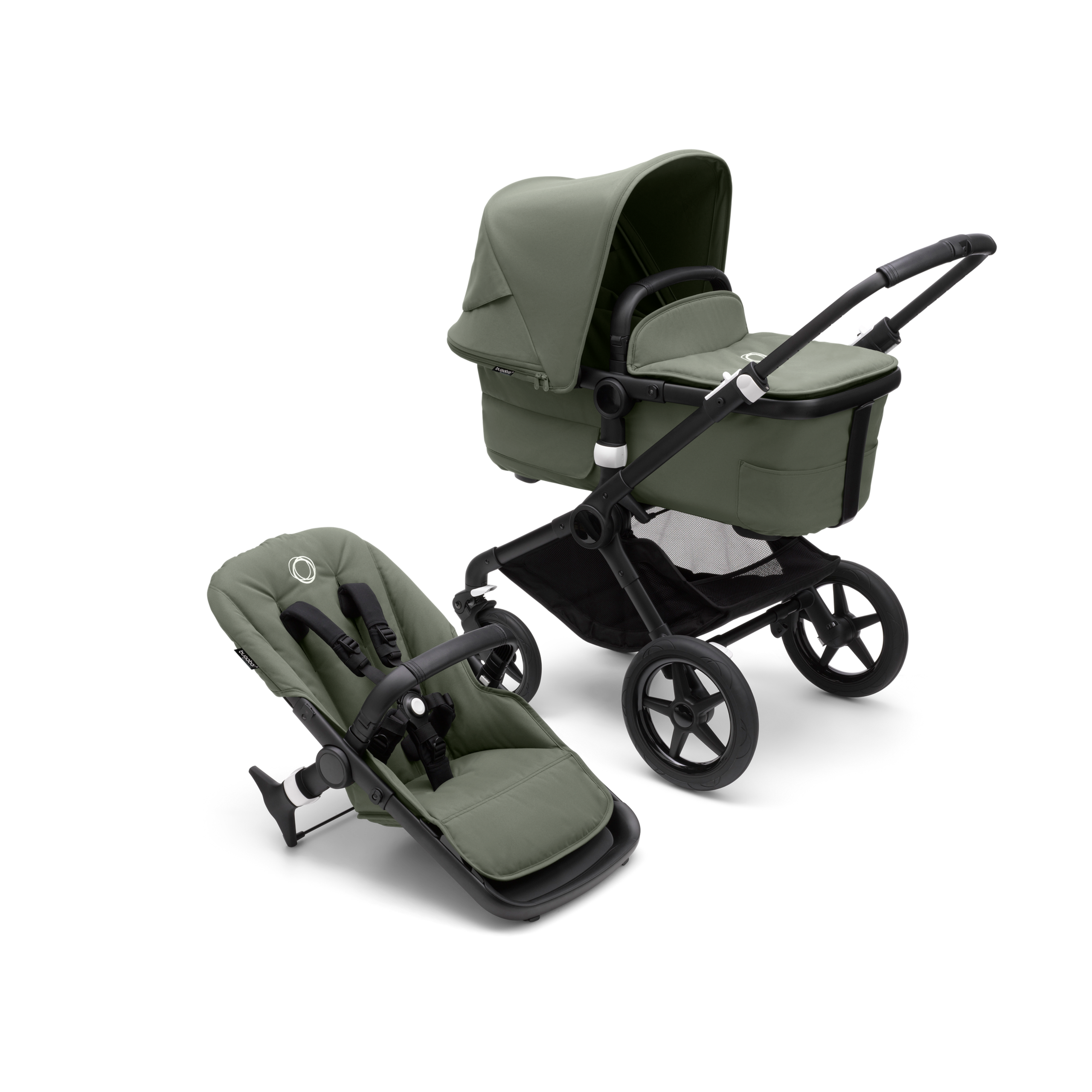 Bugaboo Fox 3 complete ASIA BLACK/FOREST GREEN-FOREST GREEN - Thumbnail Slide 1 of 7