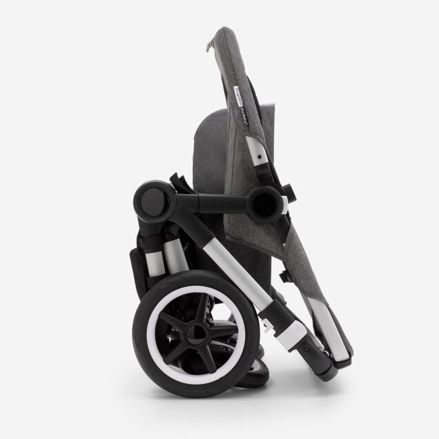 Bugaboo Donkey 3 Mono seat and bassinet stroller red sun canopy, black fabrics, aluminium base - Main Image Slide 10 of 10