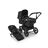 Bugaboo Donkey 5 Mono 2-in-1 stroller black base, midnight black fabrics, midnight black sun canopy - Thumbnail Slide 1 of 12