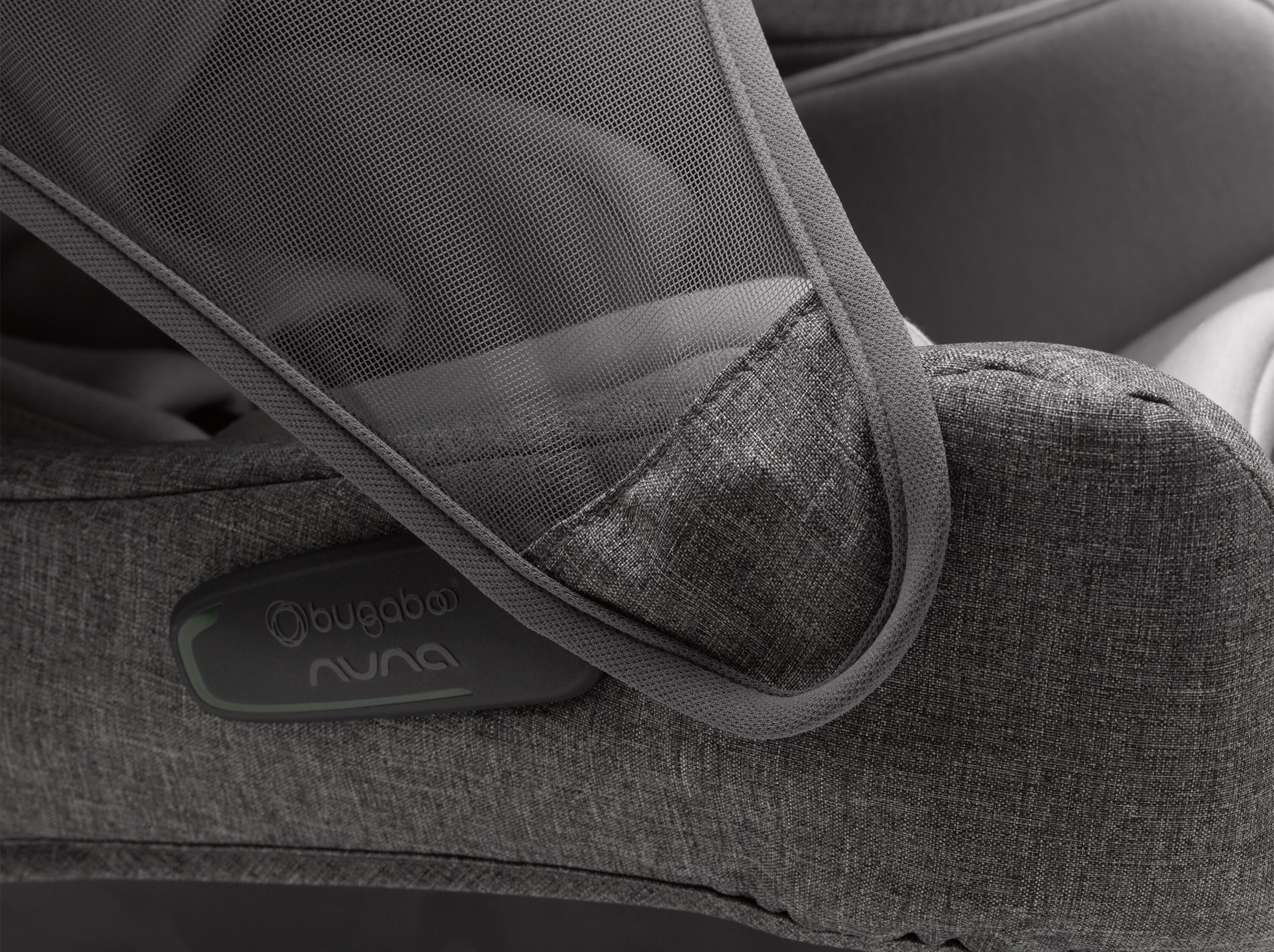 Bugaboo Fox 2 travel system grey melange (nr) sun canopy, grey melange fabrics, black base - Main Modal Image Slide 18 of 18