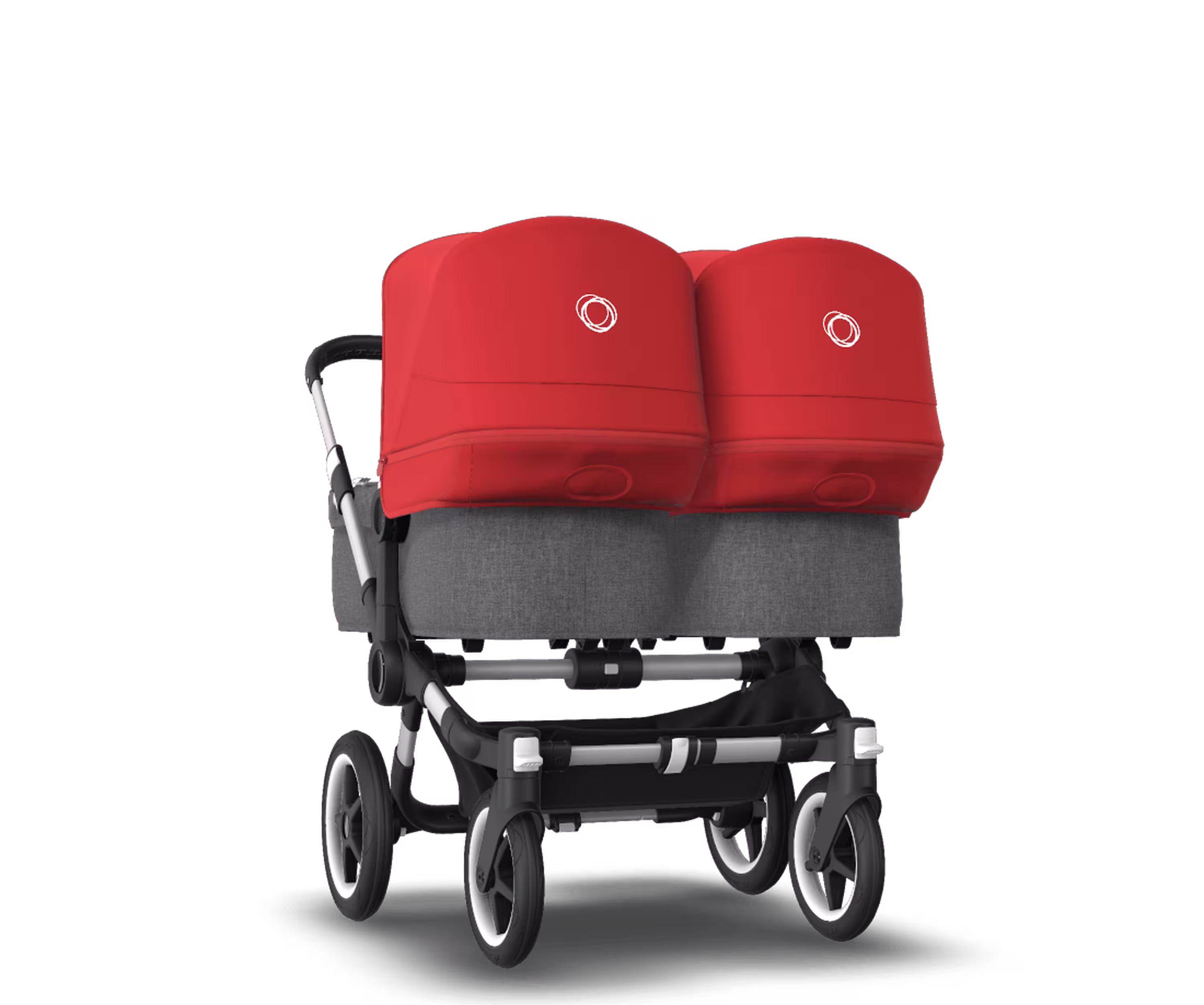 US - Bugaboo D3T stroller bundle aluminum grey melange red - Main Modal Image Slide 2 of 5
