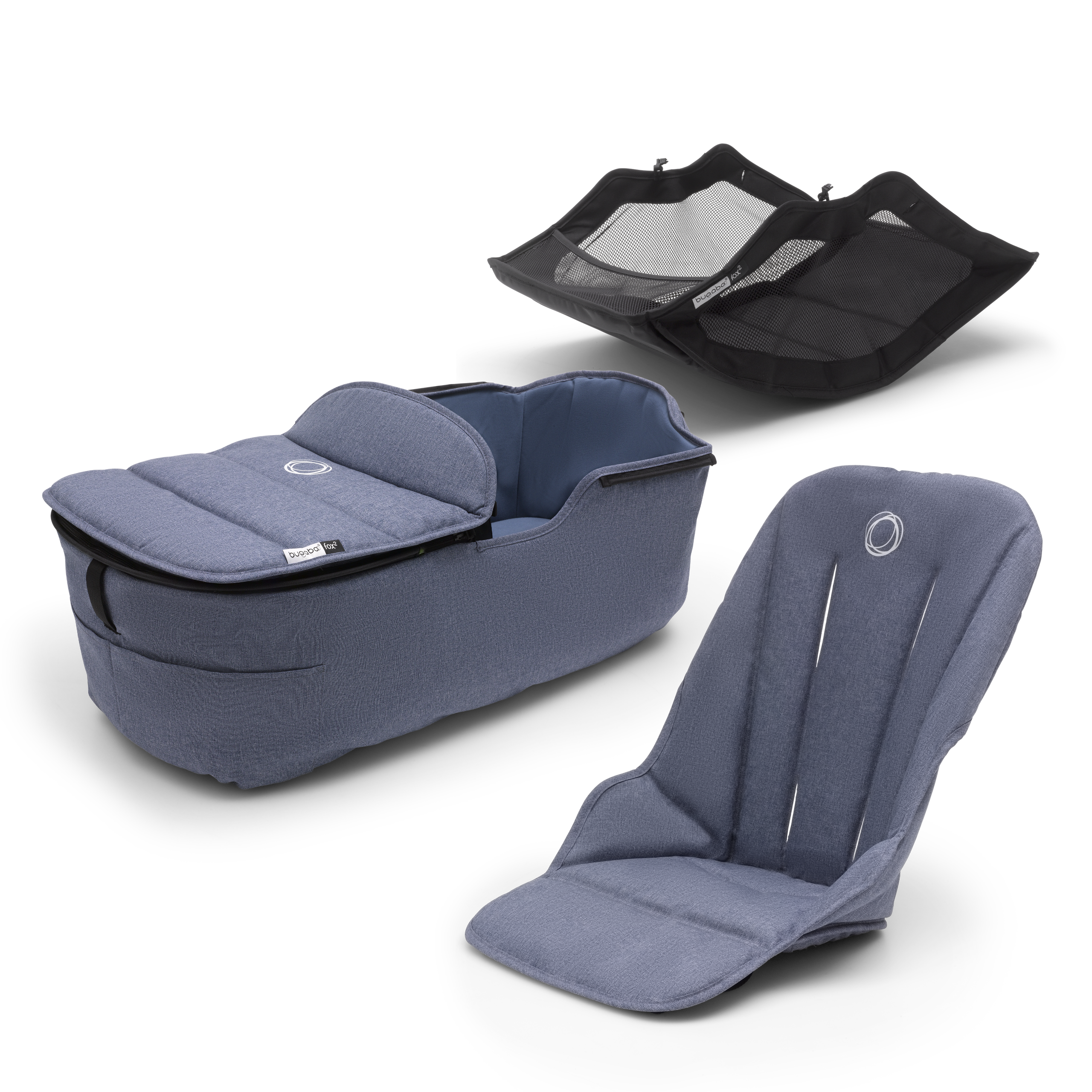 Bugaboo Fox2 style set BLUE MELANGE - Thumbnail Slide 1 of 1