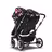 Bugaboo Donkey 5 twin stroller graphite base, midnight black fabrics, animal explorer pink/red sun canopy - Thumbnail Slide 3 van 12