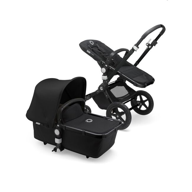 Bugaboo Cameleon 3 Plus seat and bassinet stroller black sun canopy, black fabrics, black base - Main Image Slide 3 van 3