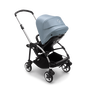Bugaboo Bee 6 seat stroller vapor blue sun canopy, black fabrics, alu chassis - Thumbnail Slide 5 of 5