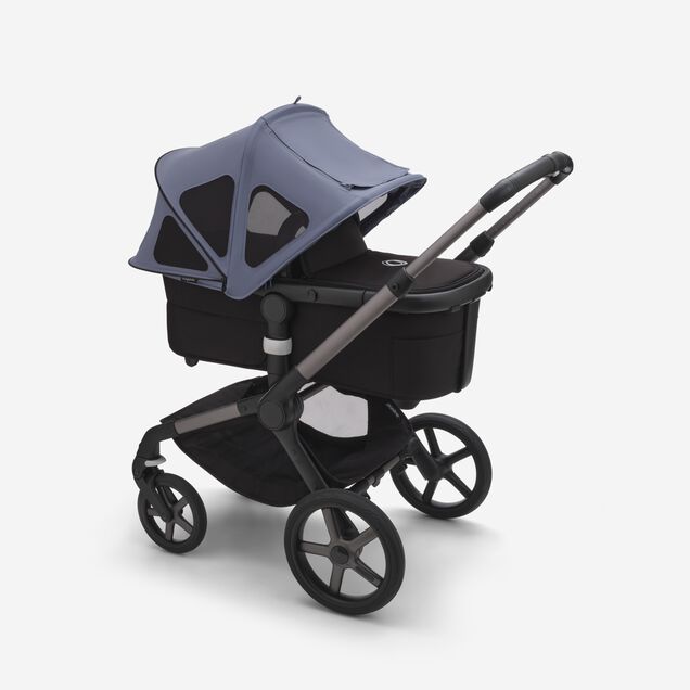 Bugaboo Fox/Cameleon3/Lynx breezy sun canopy v2 SEASIDE BLUE - Main Image Slide 2 van 8