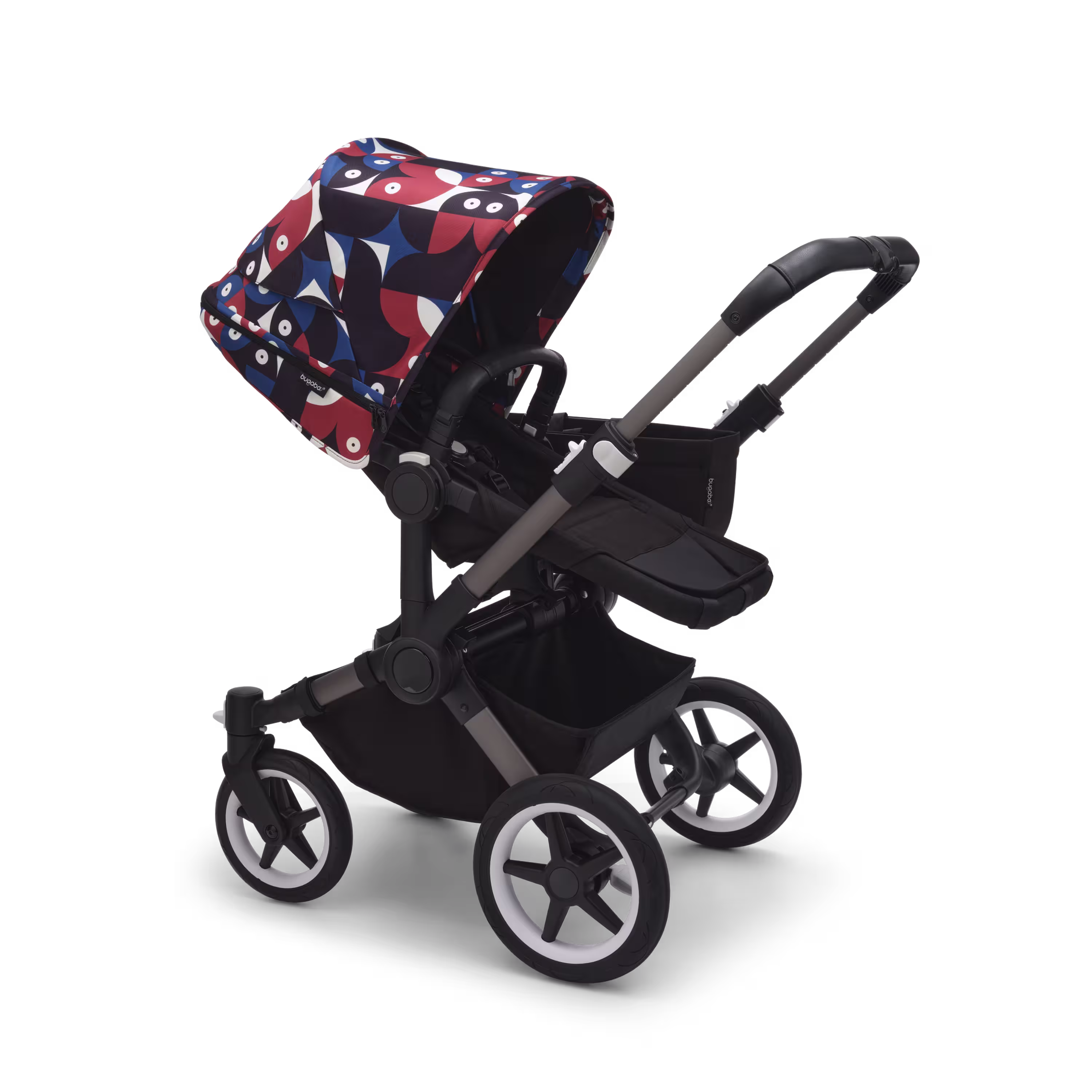 Bugaboo Donkey 5 sun canopy Animal Explorer RED/ BLUE - Main Modal Image Slide 2 of 3
