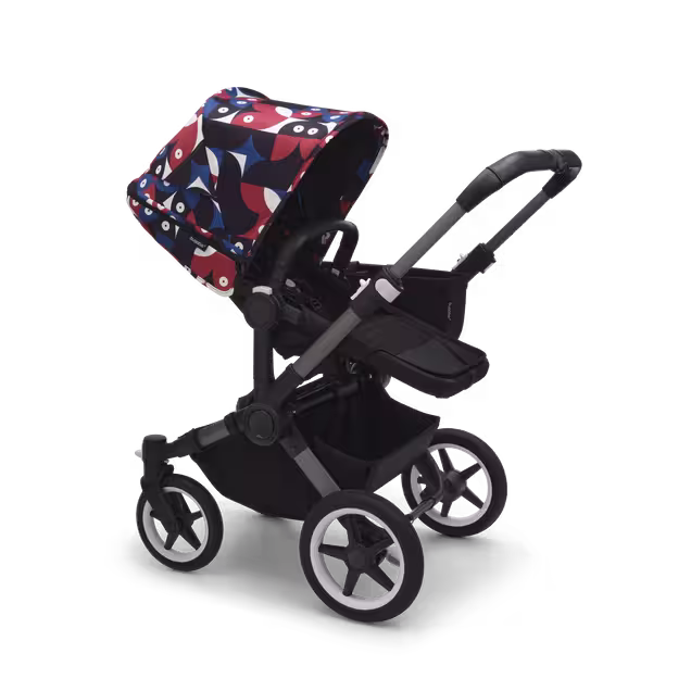 Bugaboo Donkey 5 sun canopy Animal Explorer RED/ BLUE - Main Image Slide 2 of 3
