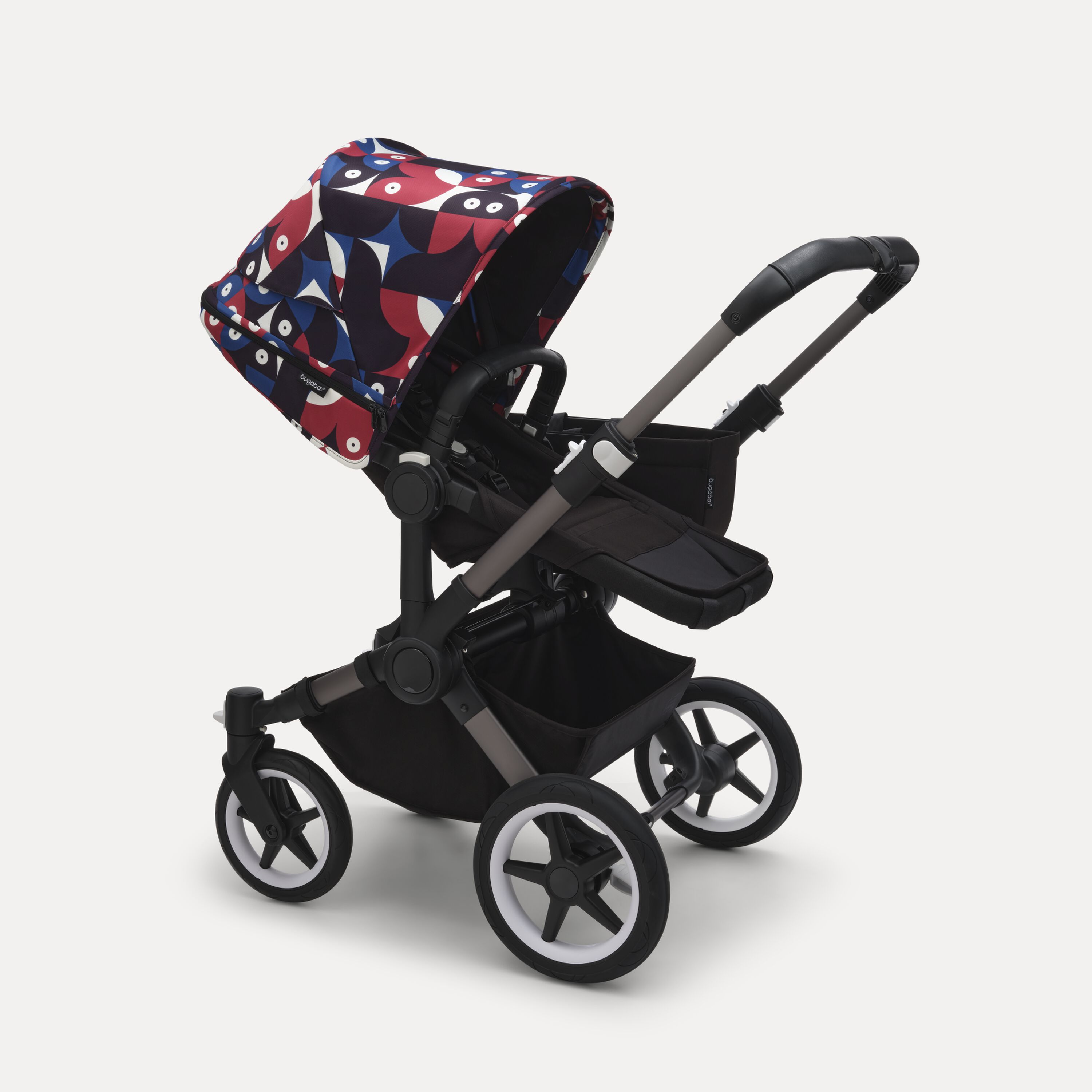 Bugaboo Donkey 5 sun canopy Animal Explorer RED/ BLUE - Main Modal Image Slide 2 of 3