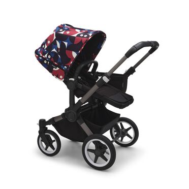 Bugaboo Donkey 5 sun canopy Animal Explorer RED/ BLUE - view 2