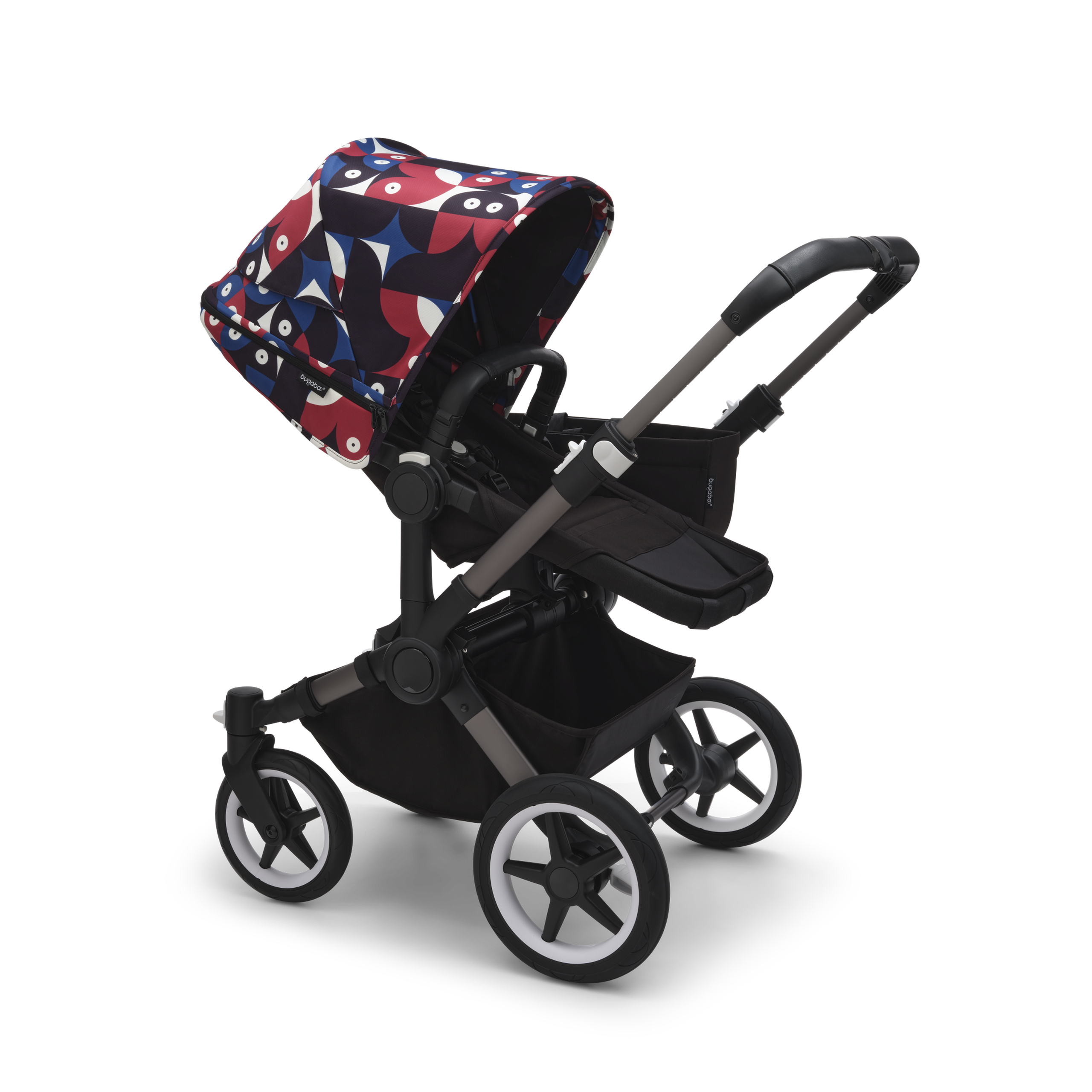 Bugaboo Donkey 5 sun canopy Animal Explorer RED/ BLUE - Thumbnail Slide 2 of 3