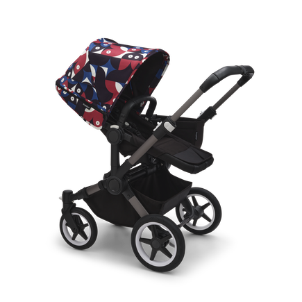 Bugaboo Donkey 5 sun canopy Animal Explorer RED/ BLUE - view 2