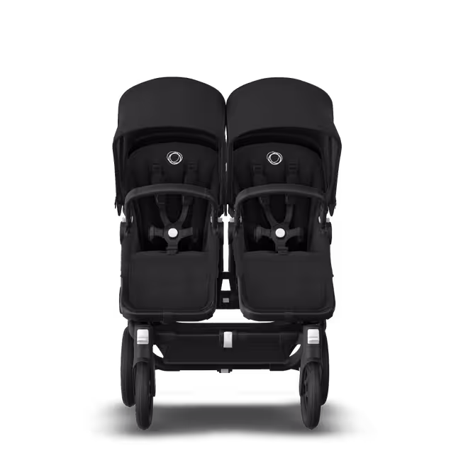 Bugaboo Donkey 3 twin black sun canopy, black seat, black chassis - Main Image Slide 2 of 5
