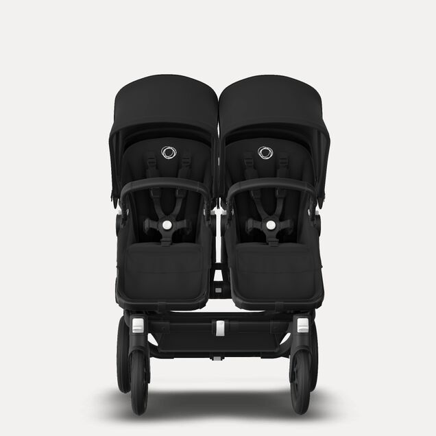 Bugaboo Donkey 3 twin black sun canopy, black seat, black chassis - Main Image Slide 2 of 5